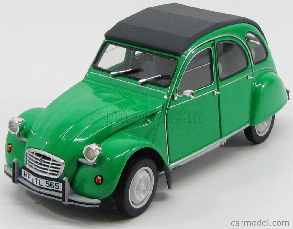 NOREV 181513 Scale 1/18 | CITROEN 2CV 1982 - OPEN ROOF GREEN