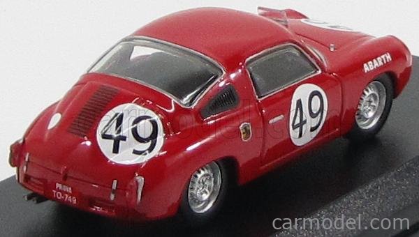 BEST-MODEL 9509 Scale 1/43 | FIAT ABARTH 850S COUPE TEAM ABARTH CIE N ...
