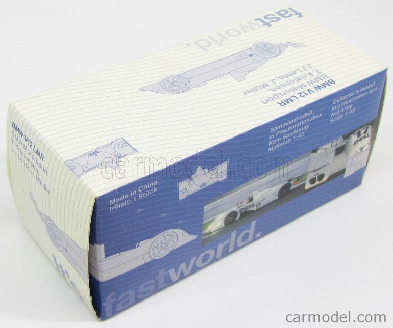 Miniature Starter BMW V12 LMR N°17 – Le Mans 1999, échelle 1/43, Très Bon état, Boîte D'origine