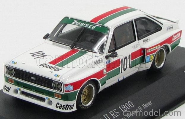Coche miniatura Ford Escort 1/18 Minichamps II 1800 No.33 Zakspeed Castrol DRM A