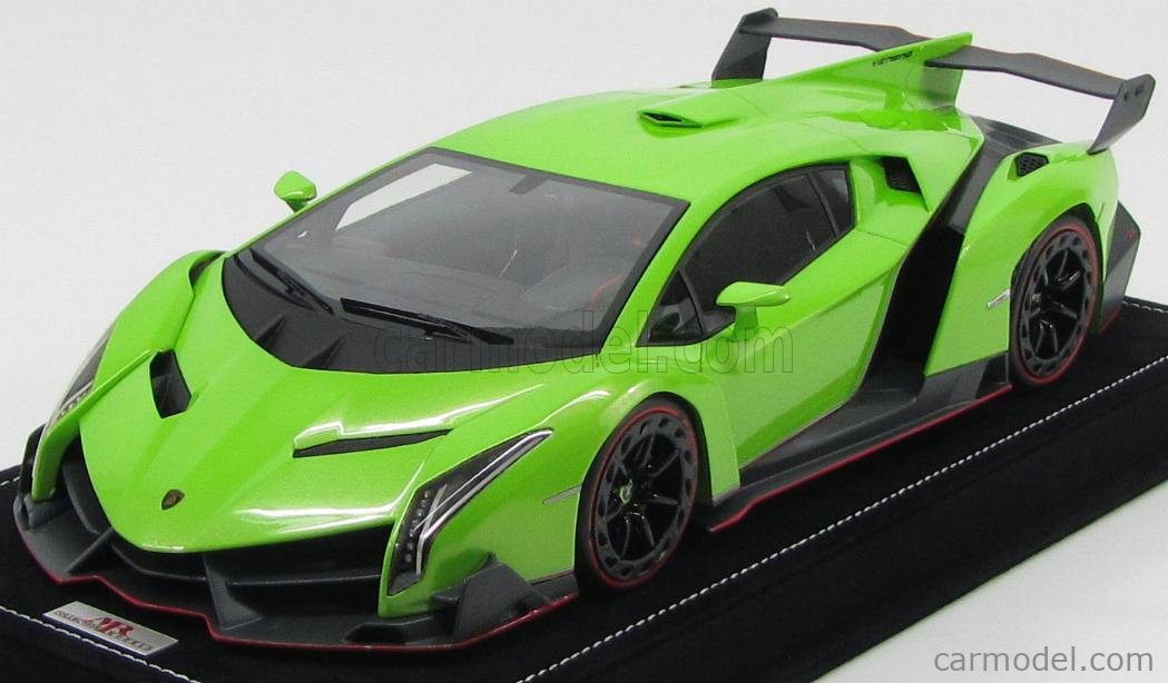 MR-MODELS LAMBO012B Scale 1/18 | LAMBORGHINI VENENO 2013 VERDE ITHACA -  GREEN MET