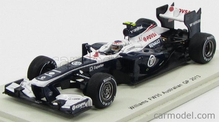 SPARK-MODEL S3060 Scale 1/43 | WILLIAMS F1 FW35 N 17 GP AUSTRALIA 2013  VALTTERI BOTTAS BLUE WHITE