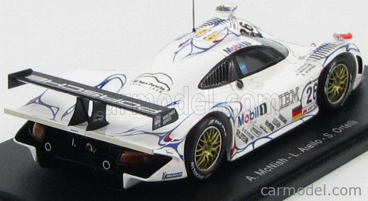 1/43 McNish Spark 43LM98 PORSCHE 911 GT1 N°26 Vainqueur 24H Le Mans 1998 A 