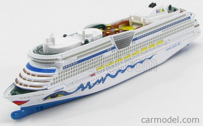 1:1400 Scala Tedesco Siku 1720 nave da crociera AIDA Luna Modello Diecast giocattolo Collectio 