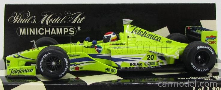 MINICHAMPS 　　F1　ミナルディ
1/18スケール 1/43 Minichamps F1 1999 Minardi Ford M01 #20 Italian Driver