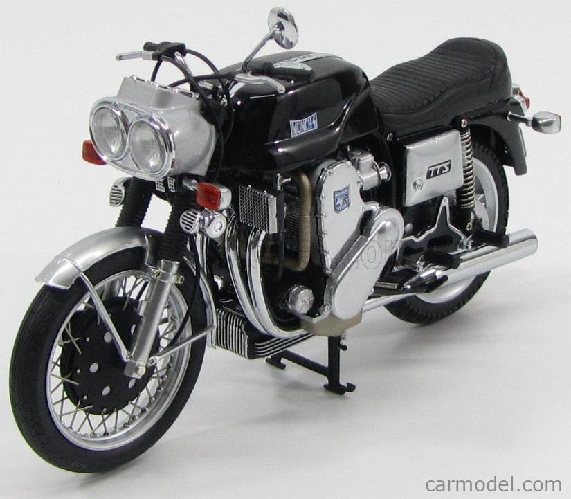 ミニカー　1/12 Munch Mammut 4 TTS(ブラック×シルバー) 「Classic Bike Series No.3」 [122011000] MINICHAMPS 1/12 Munch Mammut 4 TTS 1966 Diecast Model w/Box
