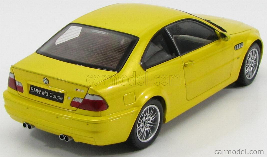 絶版AUTOart BMW M3 イエロー 1/18 1/18 AUTOart BMW E46 M3 (Yellow) Diecast Car Model