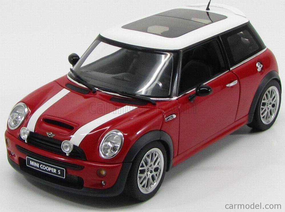 AUTOART 74846 Scale 1/18 | MINI COOPER S - OPTIONAL KIT 2006 RED WHITE