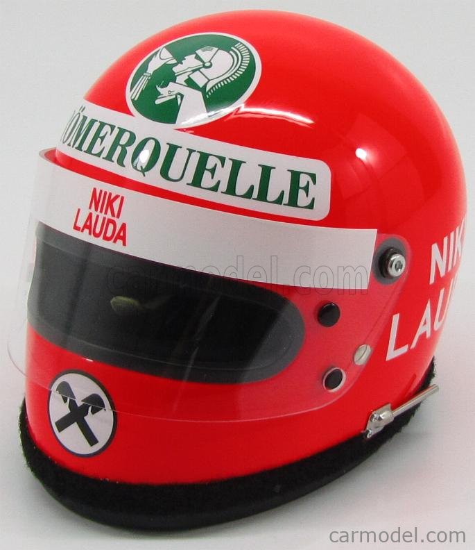 1/2 Niki Lauda Helmet 1976 Vinyl missing decals suit  F1 Ferrari 