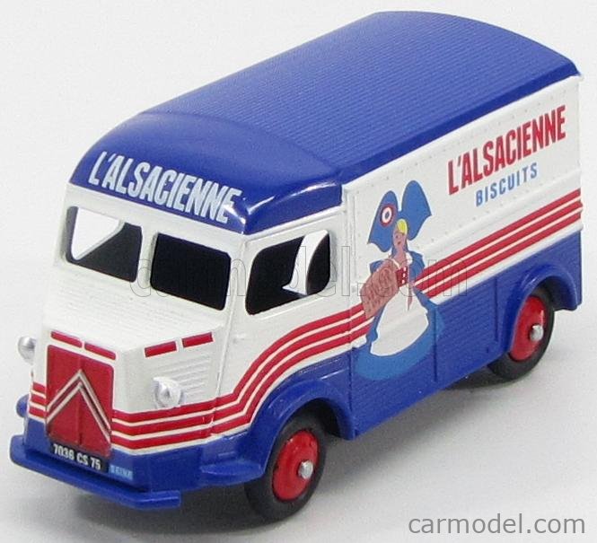GC4106 NOREV / CITROEN 2CV AZU FOURGONNETTE 1958 L ALSACIENNE BISCUITS 1/43