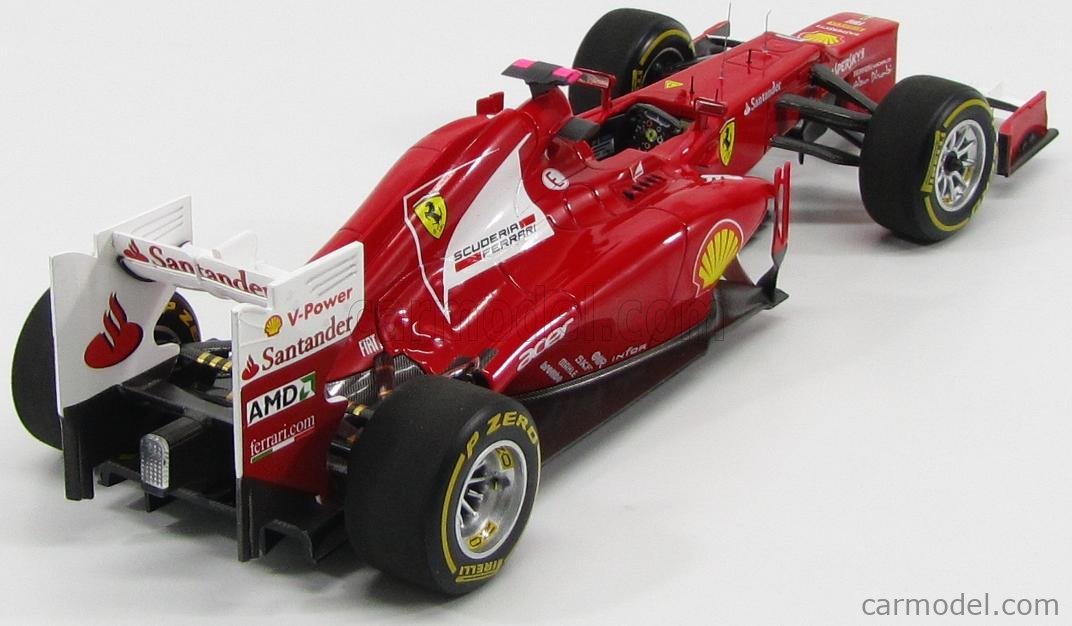 2012 Ferrari F2012 F1 Formula F Alonso 5 Mattel Hot Wheels X5484 1/18 Diecast for sale online 