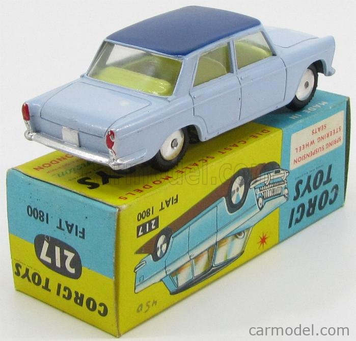 CORGI 217 Scale 1/43 | FIAT 1800 1959 LIGHT BLUE BLUE