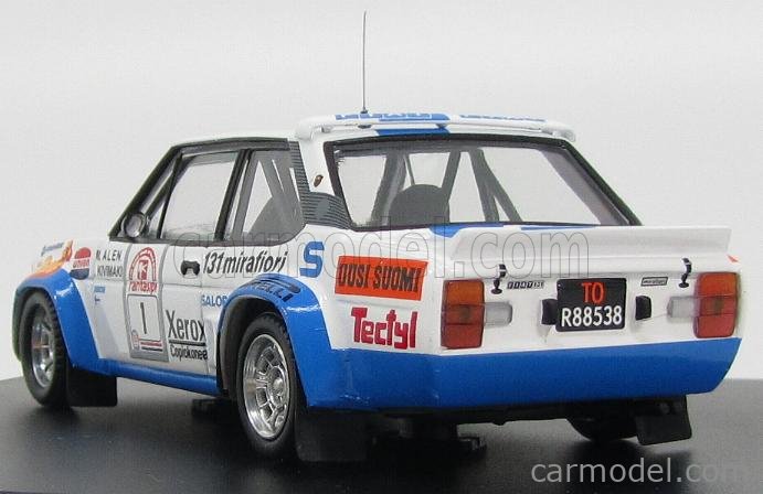 Modellino in miniatura Fiat 131 1/43 Trofeu Abarth Targa Florio 1979 #34 A.Mandelli/G.Pernice 1