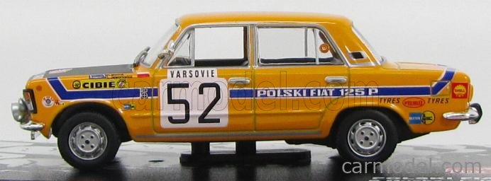 EDICOLA RAMCCOL130 Scale 1/43 | POLSKI FIAT 125P N 52 RALLY MONTECARLO ...