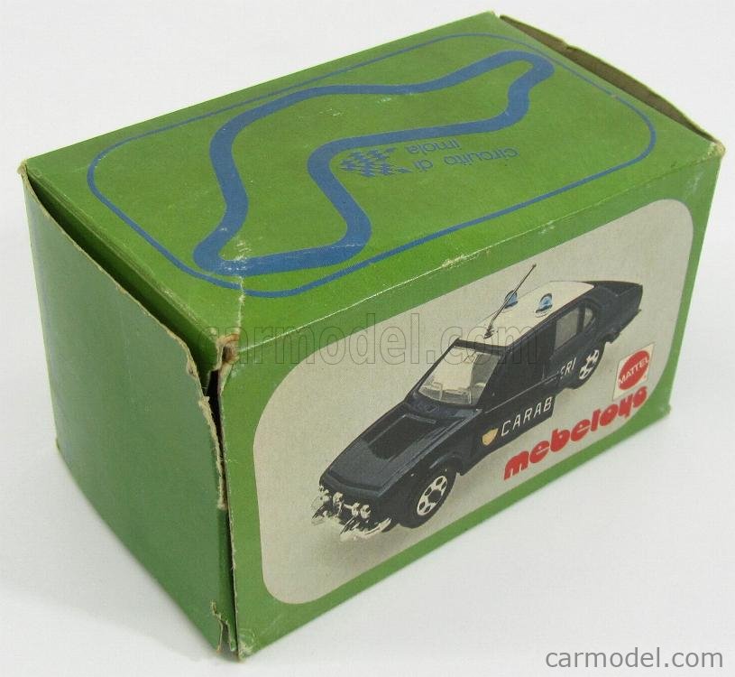 Miniature Mebetoys A82 Jeep Carabinieri, échelle 1/43, Mattel