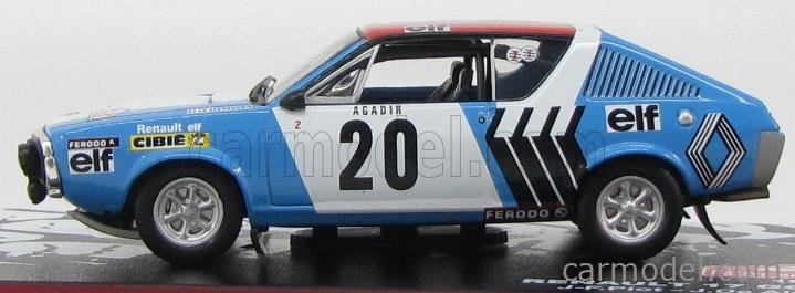 1973 Renault 17 n°5 Piot - Jaubert Rallye du Bandama S6445 Spark Model