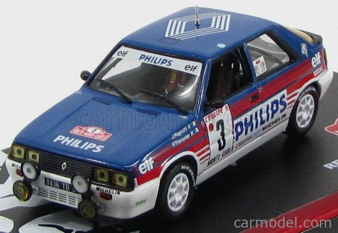 EDICOLA RAMCCOL013 Scale 1/43 | RENAULT 11 TURBO N 3 RALLY MONTECARLO 1987 J .RAGNOTTI - P.THIMONIER BLUE WHITE RED