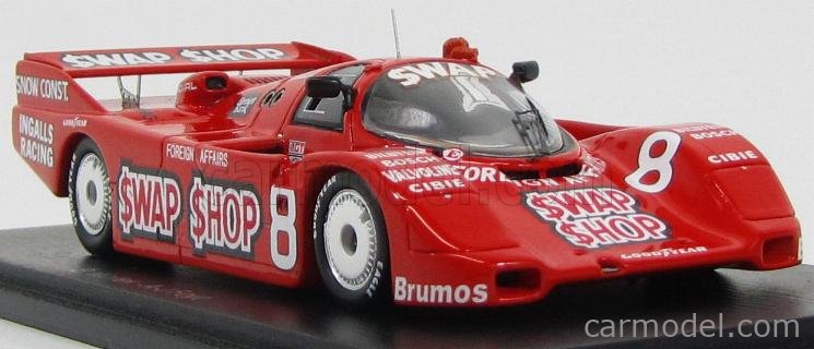 SPARK-MODEL S2989 Scale 1/43 | PORSCHE 962 TEAM INGALLS RACING N 8 ...