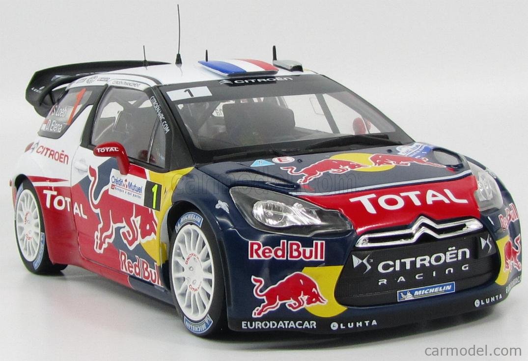 NOREV 181552 Scale 1/18 | CITROEN DS3 WRC RED BULL N 1 WINNER RALLY ...