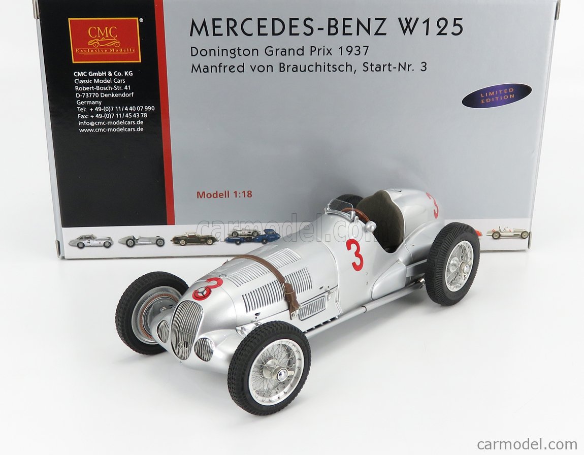 CMC Modellino auto formula 1 F1 CMC MERCEDES W125 VON BRAUCHITSCH GP 1:18 