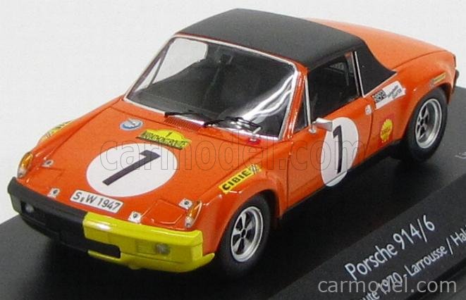 Miniature Minichamps 1:43 Porsche 914/6 Larrousse Haldi Marko - Marathon De La Route 1970, Neuve