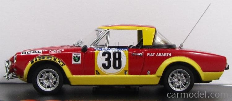 Sunstar Fiat 124 Abarth #38 Ulyate Rally East African Safari 1/18 4942 Damaged | Achetez sur