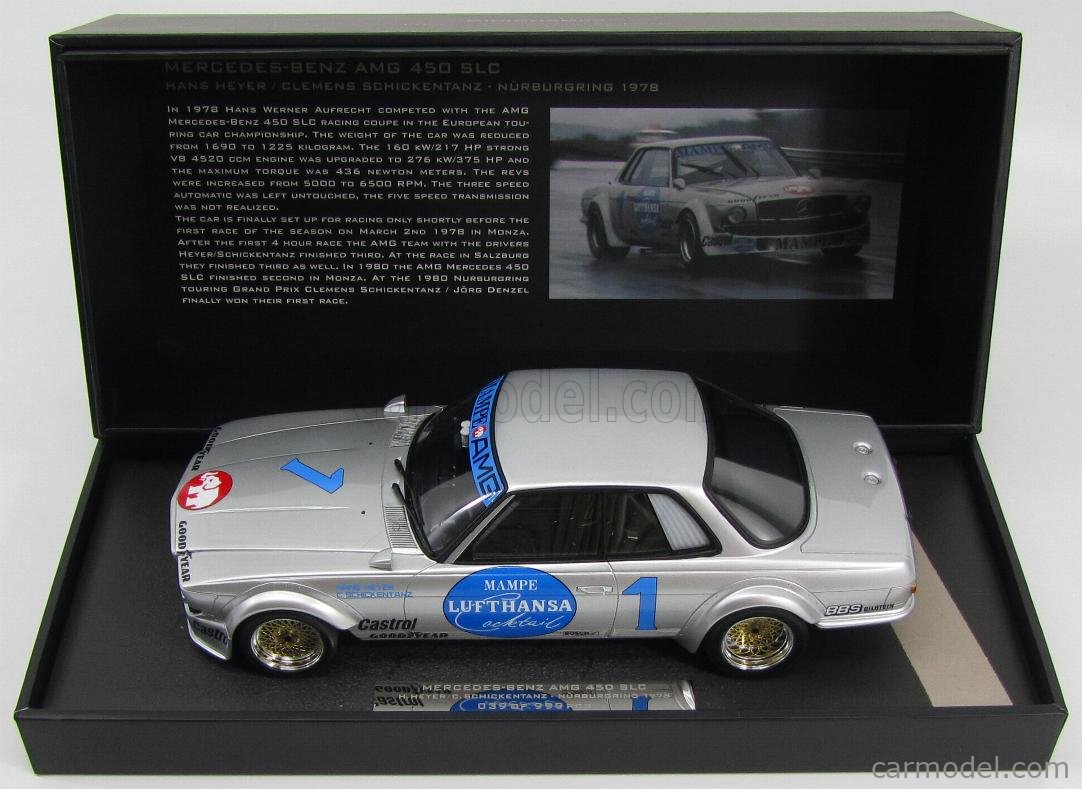 ミニチャンプス メルセデス 450 SLC 1/43 メルセデスベンツ 450 SLC (シルバー） 【ミニチャンプス
