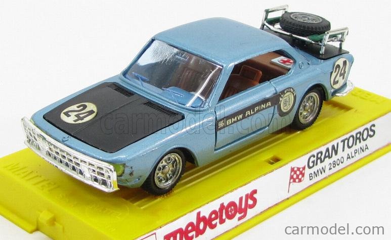 ミニカー BMW 2800 ALPINA MEBETOYS MEBETOYS MATTEL A63 Scale 1/43 | BMW 2800 ALPINA N 24 LIGHT BLUE