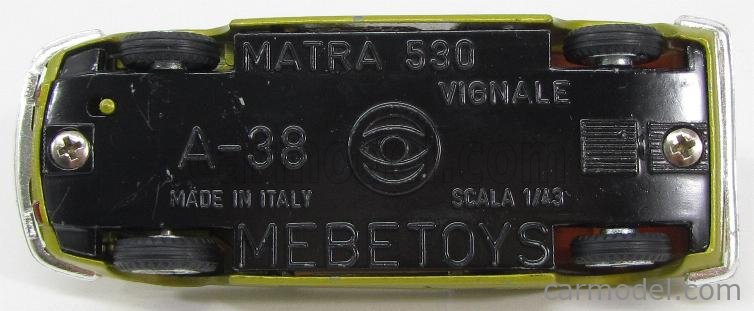Mebetoys 1/43 - Matra 530 Vignale Grise A38 - Miniature Collection - Sans Boîte