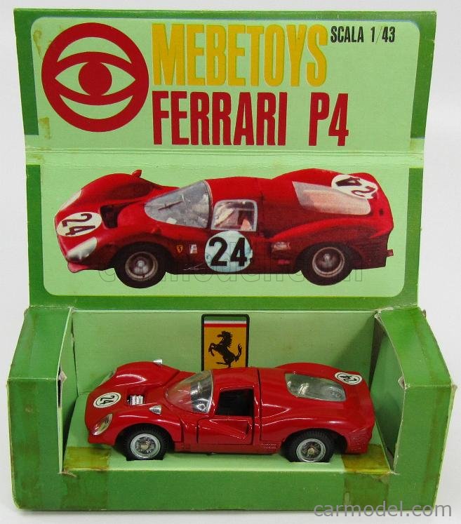 Toys & Games Miniature Toys Toys Made in Italy 1968 Vintage FERRARI P4 ...