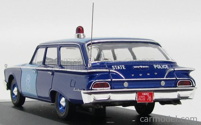 Premium X 1/43 PRD252 Ford Ranch Wagon `Massachusetts State Police` 1960 