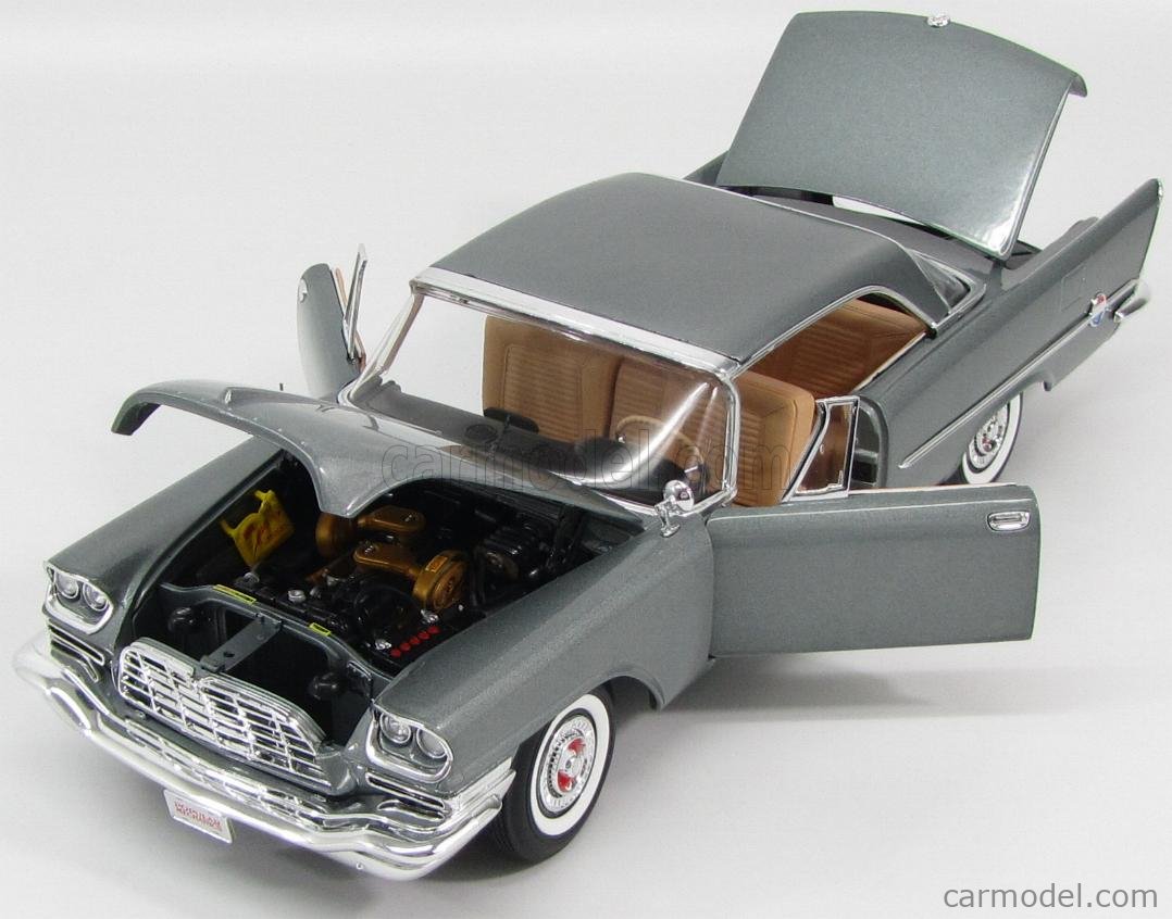 AUTOWORLD AMM1005/06 Scale 1/18 | CHRYSLER 300C 1957 GREY MET