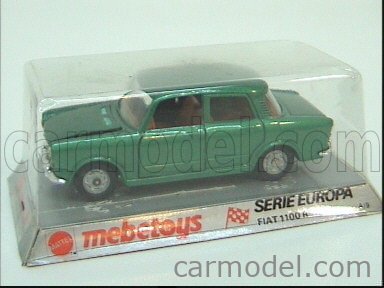 MEBETOYS MATTEL A9 Masstab: 1/43 | FIAT 1100 R (3 ISSUE) GREEN MET
