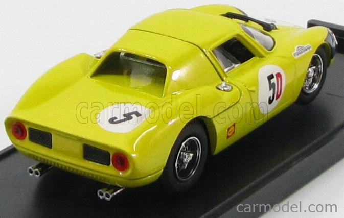 BEST-MODEL 9018 Scale 1/43 | FERRARI 250LM N 5 KYALAMI 1966 YELLOW BLUE