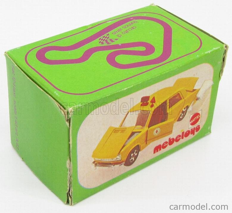 MEBETOYS MATTEL A43 Scala 1/43 | FIAT 124 SPECIAL BERLINE TAXI YELLOW