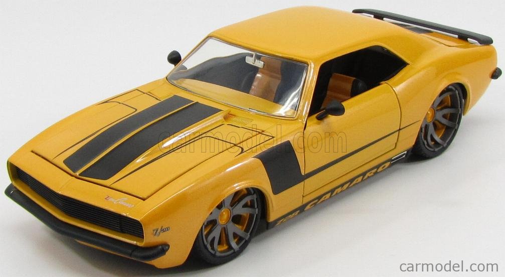 JADA 1:18 1968 CHEVY CAMARO LOPRO Z/28 Yellow w BLACK
