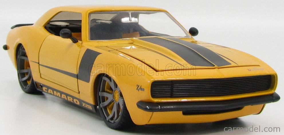 JADA 1:18 1968 CHEVY CAMARO LOPRO Z/28 Yellow w BLACK