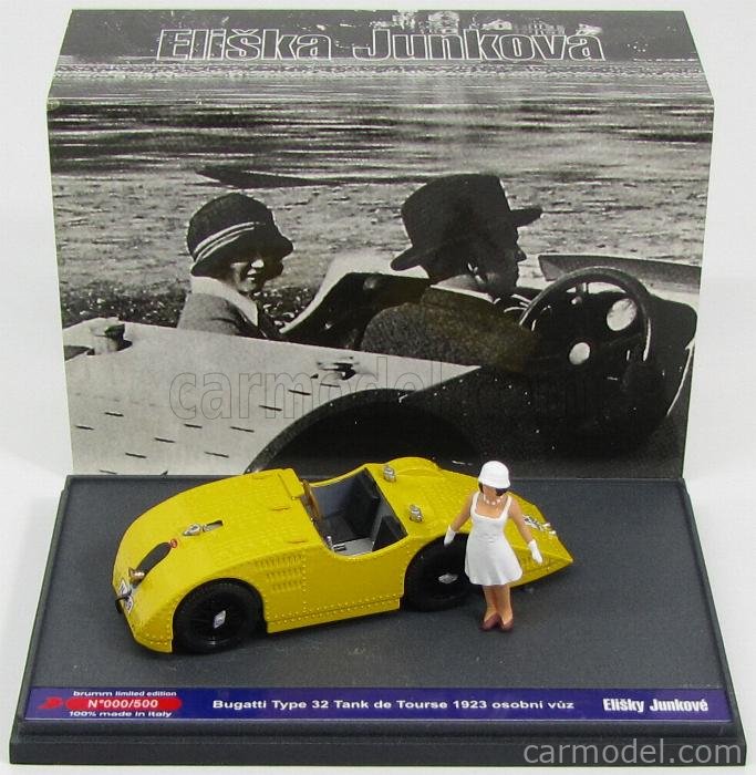 Brumm - R467B - Véhicule Miniature - Bugatti Type 32 Tank - GP France