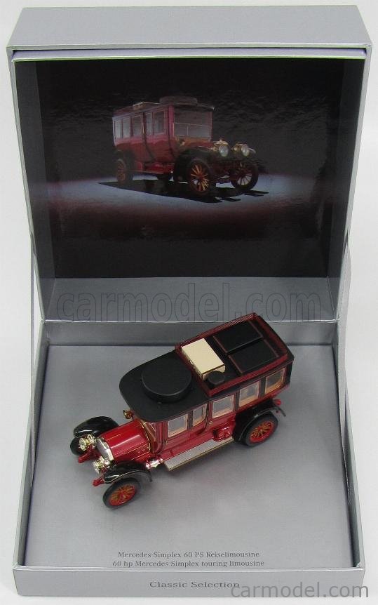 MINICHAMPS B66041031 Scale 1/43 | MERCEDES BENZ SIMPLEX 60HP TOURING  LIMOUSINE 1903 RED BLACK