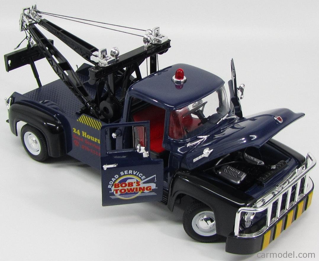 1956 Ford F-100 Tow Truck 1/18スケール レッカー車 Custom 1:18 scale 1956 FORD F-100 Diecast Tow Truck with