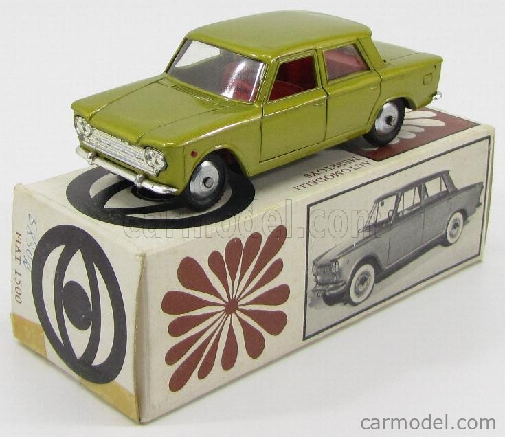 MEBETOYS MATTEL A2 Scale 1/43 | FIAT 1500 (1 ISSUE) YELLOW MET