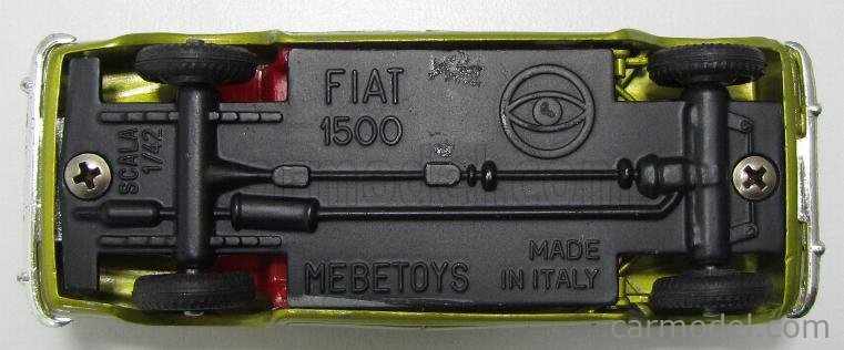 MEBETOYS MATTEL A2 Scale 1/43 | FIAT 1500 (1 ISSUE) YELLOW MET