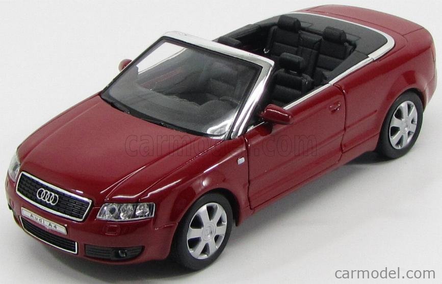 WELLY WE22440R Scale 1/24 | AUDI A4 CABRIOLET 2003 RED