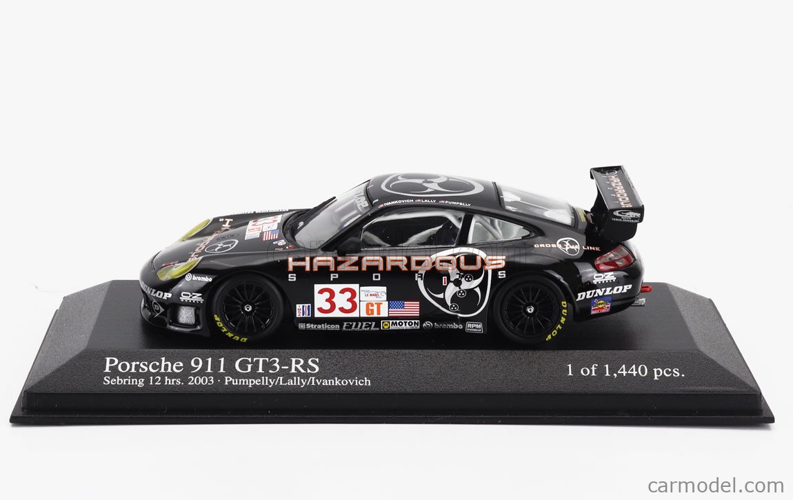 Minichamps 1/43 Scale Model Car 400 036933 - Porsche 911 GT3 RS Sebring