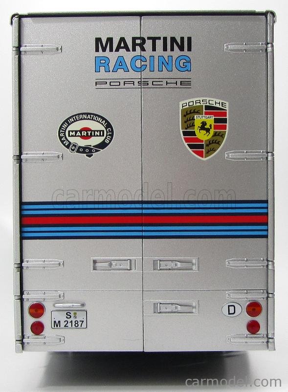 1:64 SCHUCO Mercedes Benz O317 Truck Car Transp.Porsche Martini 1968 452038000 9581677203808