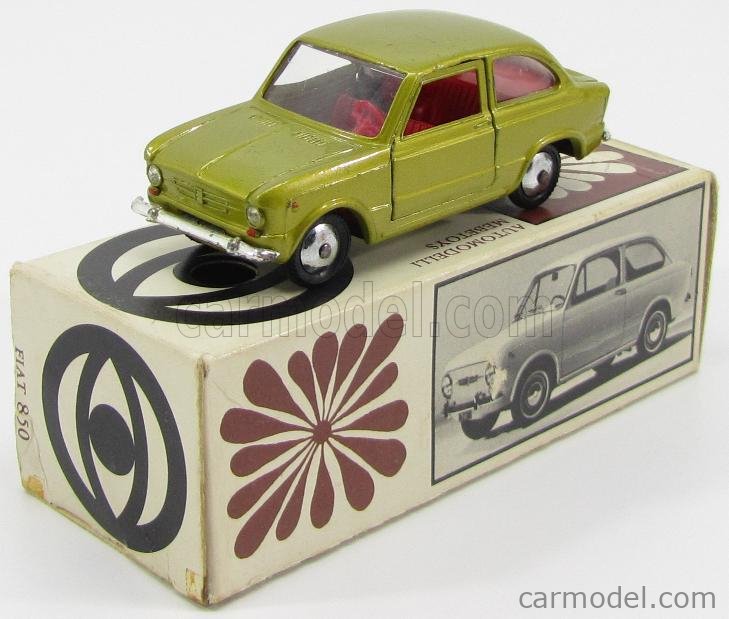 フィアット　850 メーベトーイズ MEBETOYS MATTEL A1 Scale 1/43 | FIAT 850 - RED INTERIOR (1
