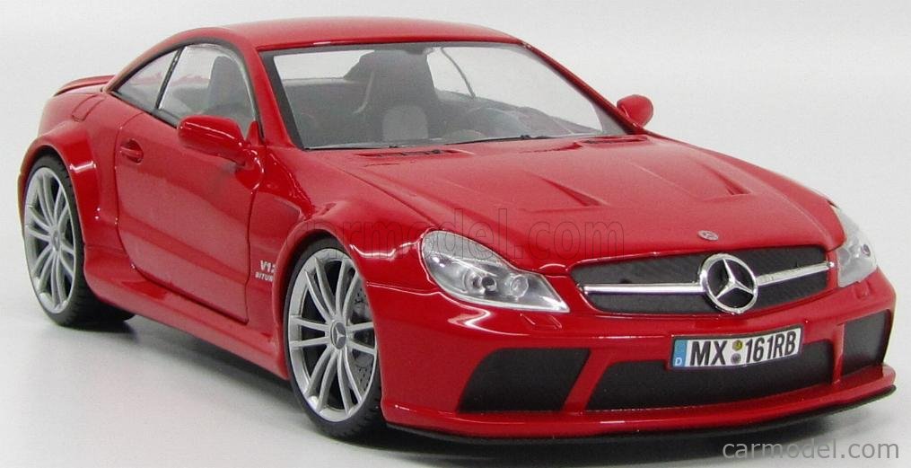 MOTOR-MAX 79161R Scale 1/18 | MERCEDES BENZ SL65 AMG (R230) V12 BITURBO ...