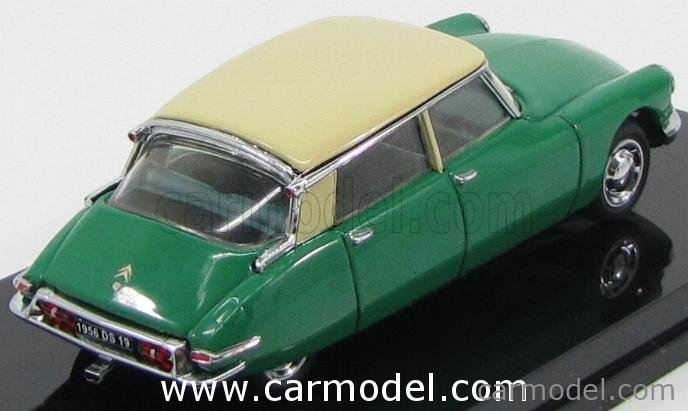AM71 Citroën DS19 Roadster Cabriolet 1:43 - Artisanale Vert Métal/Plastique