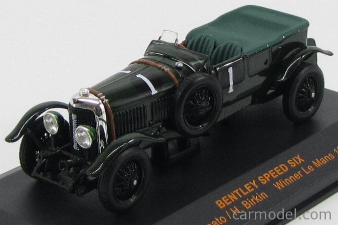 Miniature Voiture Bentley Speed Six N°1 - Vainqueur Le Mans 1929 - Spark 1/43