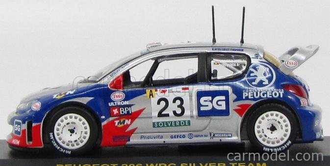 PEUGEOT 206 WRC SILVER TEAM RAM013 - ミニカー